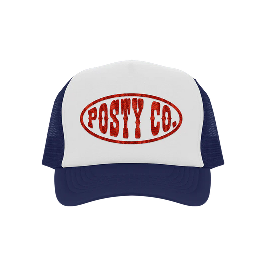 Posty Co Trucker Hat Navy